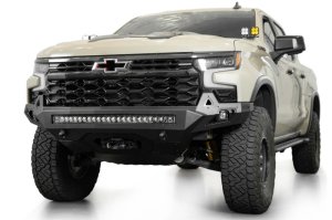 Chevrolet Silverado 1500 ZR2 Bumper - Front - Addictive Desert Designs - Stealth Fighter - Hammer Black - `25-`26